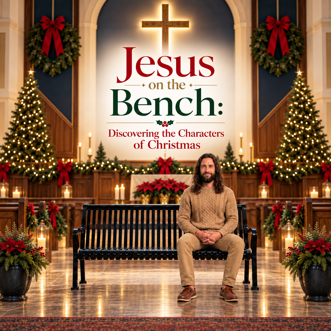 Jesus on The Bench Christmas